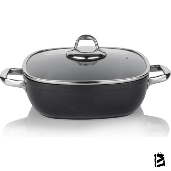 Schafer Gastronomıe Granit Indüksiyon Basık Tencere 28 Cm - Elden Taksitle Sözleşmeli Senetli Alışveriş