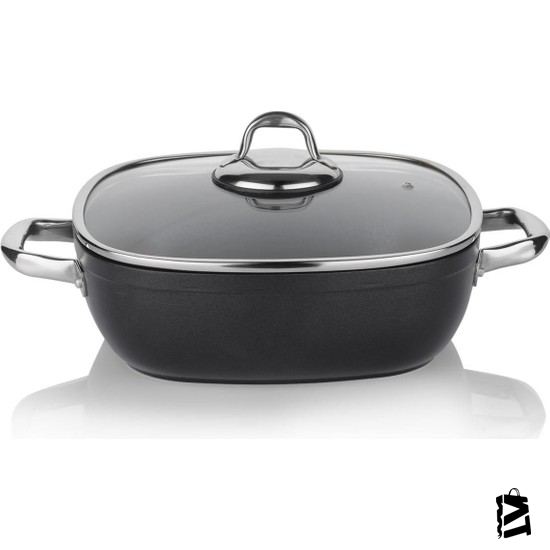 Schafer Gastronomıe Granit Basık Tencere 24 Cm - Elden Taksitle Sözleşmeli Senetli Alışveriş