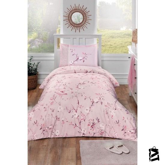 özdilek Pembe Ivy Rose Kapitone Nevresim Takımı Tek Kişilik - Elden Taksitle Sözleşmeli Senetli Alışveriş