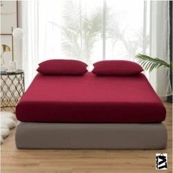 Özdilek Çarşaf Fitted Yastıklı Ranforce 100X200 Bordo Trendy