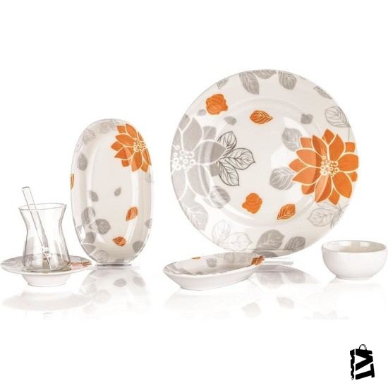 Schafer Spring Kahvaltı Takımı 32 Parça Turuncu - Elden Taksitle Sözleşmeli Senetli Alışveriş