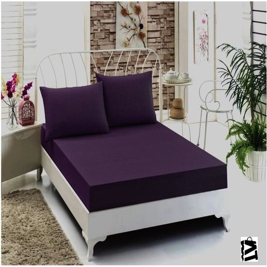 Özdilek Çarşaf Ranforce Yastık Kılıflı 160X200 cm Trendy Mürdüm