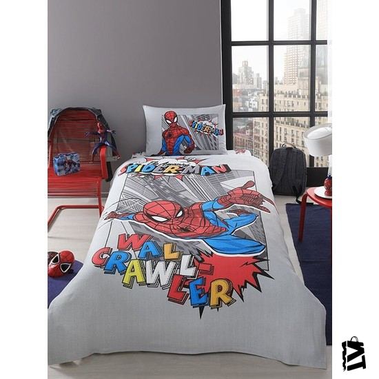 özdilek Lisanslı Tek Kişilik Pike Takımı Spiderman Wall örümcek Adam - Elden Taksitle Sözleşmeli Senetli Alışveriş