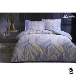 Özdilek Marble Çift Kişilik Nevresim Takımı Mavi