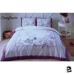 Özdilek Coneflower Çift Kişilik Nevresim Takımı Beyaz