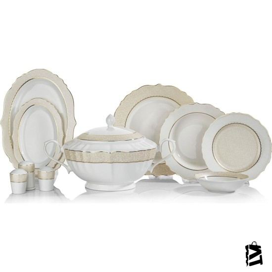 Schafer Selina Yemek Takımı-60 Prç.-altın-01 - Elden Taksitle Sözleşmeli Senetli Alışveriş
