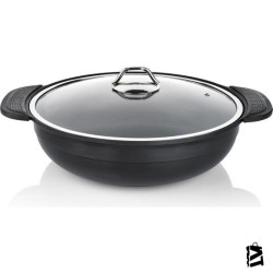 Schafer Felsen 32 cm Siyah Döküm Tencere