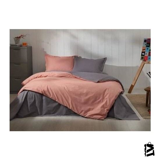 özdilek Ranforce Nevresim Takımı Tek Kişilik Colormix Kremit Antrasit - Elden Taksitle Sözleşmeli Senetli Alışveriş
