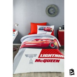 Özdilek Cars Piston Cup Tek Kişilik Disney Lisanslı Lastikli Fitted Çarşaf Çocuk Nevresim Takımı