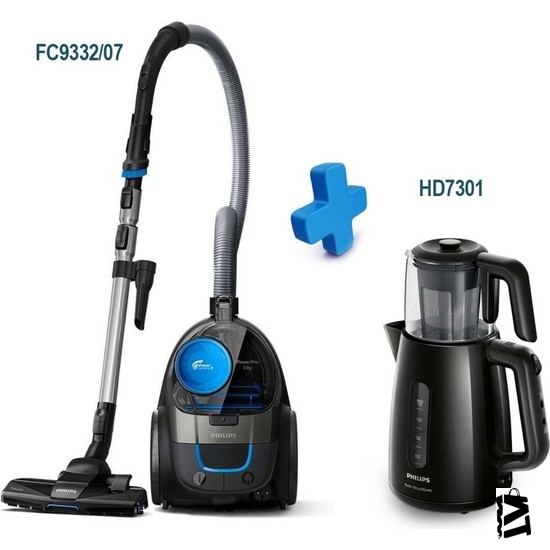Philips Fc9332/07 Powerpro City Toz Torbasız Süpürge + Hd7301 çaycı - Elden Taksitle Sözleşmeli Senetli Alışveriş