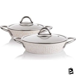 Schafer Range Granit Sahan Seti 2'li 18 + 22 cm Bej