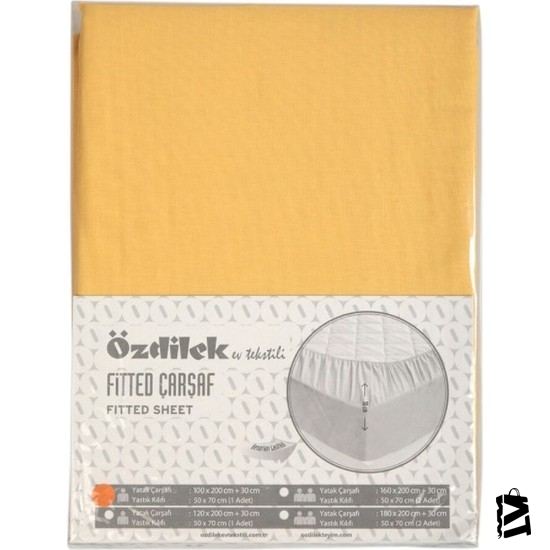 özdilek Trendy Gold 180x200 Battal Boy Fitted çarşaf - Elden Taksitle Sözleşmeli Senetli Alışveriş