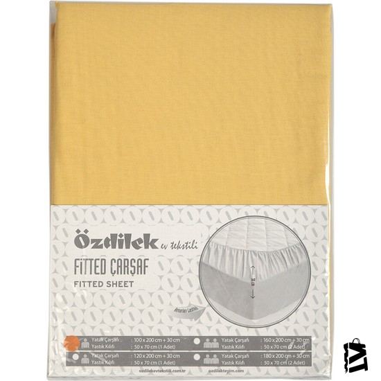 özdilek Trendy Tek Kişilik Lastikli Fitted çarşaf 100x200+30 - Elden Taksitle Sözleşmeli Senetli Alışveriş