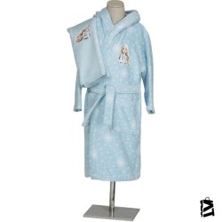 Özdilek Frozen Snow Queen Disney Lisanslı Çocuk Havlu Bornoz Seti 7/8 Yaş