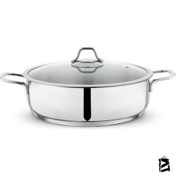 Schafer Held Çelik Basık Tencere 28 cm 2 Parça Inox