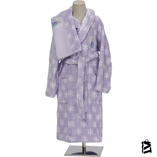 Özdilek Frozen Spirit Disney Lisanslı Çocuk Havlu Bornoz Seti 5/6 Yaş