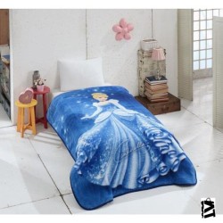 Özdilek Princess Cindirella Disney Lisanslı Tek Kişilik Çocuk Battaniyesi 150 x 200