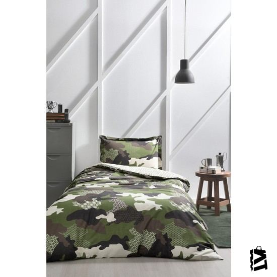 özdilek Camouflage Tek Kişilik Nevresim Takımı - Elden Taksitle Sözleşmeli Senetli Alışveriş