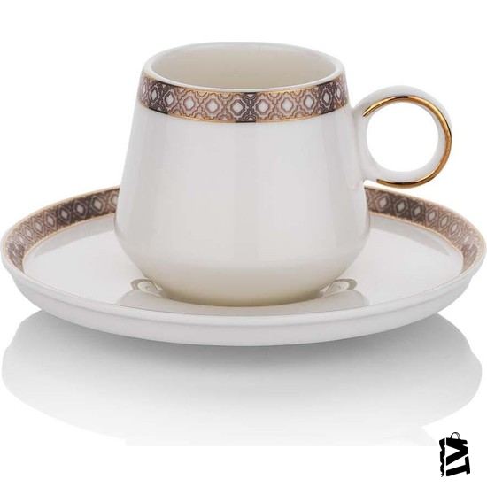 Schafer Sade Kahve Fincan Tkm.-6lı 12 Prç.-altın - Elden Taksitle Sözleşmeli Senetli Alışveriş