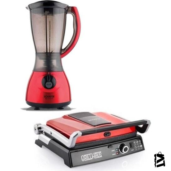 Schafer Grill Haus Tost Makinesi - Kırmızı - Elden Taksitle Sözleşmeli Senetli Alışveriş