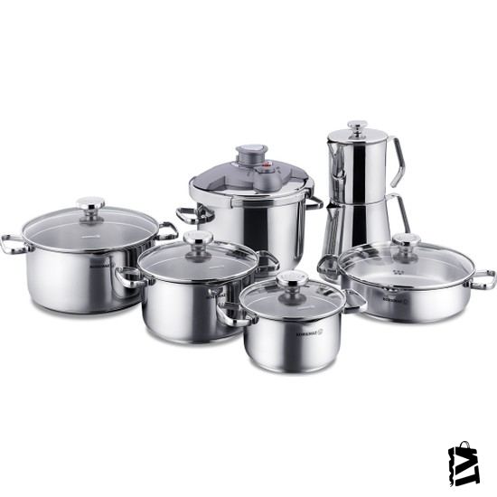 Korkmaz A1766 Aqua 14 Parça Hiper Set - Elden Taksitle Sözleşmeli Senetli Alışveriş