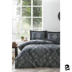 Özdilek Fitted Çarşaf Çift Kişilik Nevresim Takımı Gri Boucle