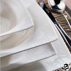 Schafer Beth 56 Parça 12 Kişilik Yemek Takımı Beyaz 01
