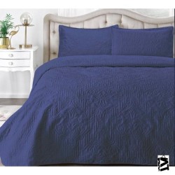 Kristal Özdilek Tek Kişilik Kadife Yatak Örtüsü Flair 180x230 Lacivert