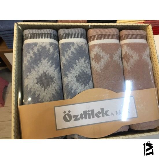 Özdilek Eclectıc 4'lü Kutlu Havlu Bej-