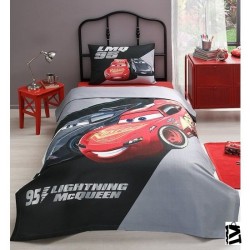 Özdilek Tek Kişilik Lastikli Fitted Çarşaf Pike Takımı Cars LMQ95