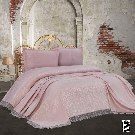 Cotton House Samanta çift Kişilik Lavanta Yatak örtüsü - Elden Taksitle Sözleşmeli Senetli Alışveriş