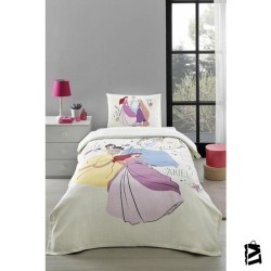 Özdilek Princess Tek Kişilik Lisanslı Lastikli Çocuk Pike Takımı 6206