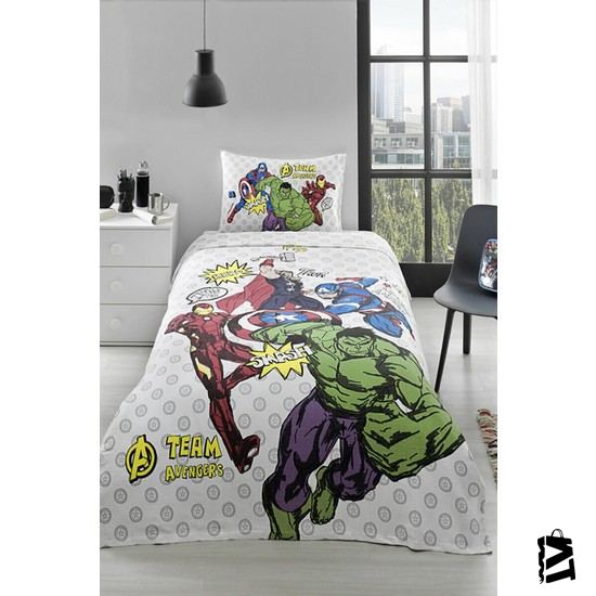 özdilek Avengers Lisanslı Tek Kişilik Pike Takımı 6251 - Elden Taksitle Sözleşmeli Senetli Alışveriş