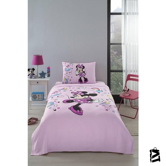 özdilek - Minnie Mouse Icon Lisanslı Tek Kişilik Pike Takımı 160 X 230 Cm - Elden Taksitle Sözleşmeli Senetli Alışveriş