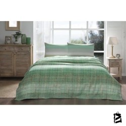 Özdilek Çift Kişilik Pike Takımı Yeşil Weave