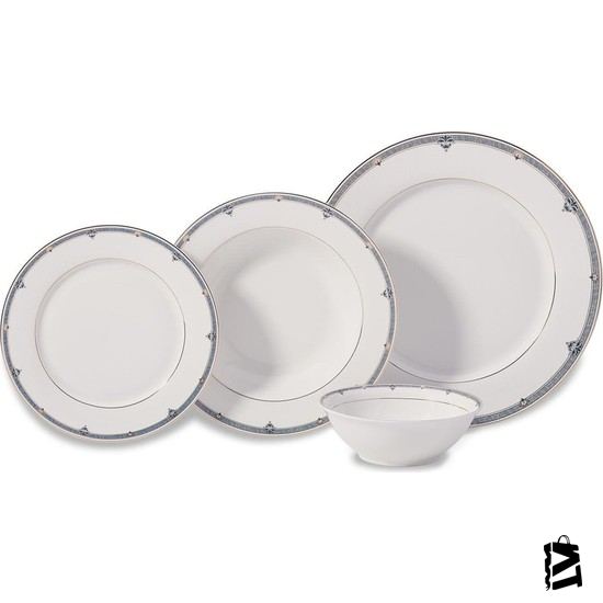 Korkmaz Perla Collection 60 Parça Yemek Takımı Lacivert - Elden Taksitle Sözleşmeli Senetli Alışveriş