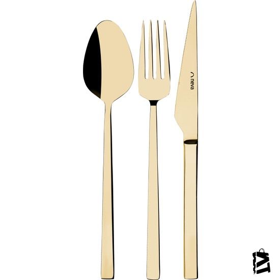 Neva N3223 Opal Gold 72 Prç çatal Kaşık Bıçak Seti - Elden Taksitle Sözleşmeli Senetli Alışveriş