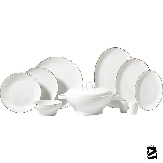 Korkmaz Lidya Collection Gold 60 Parça Yemek Takımı A8187 - Elden Taksitle Sözleşmeli Senetli Alışveriş