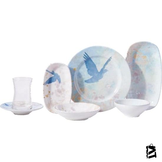 Korkmaz Doğa Collection 26 Parça Kahvaltı Takımı A8718 - Elden Taksitle Sözleşmeli Senetli Alışveriş