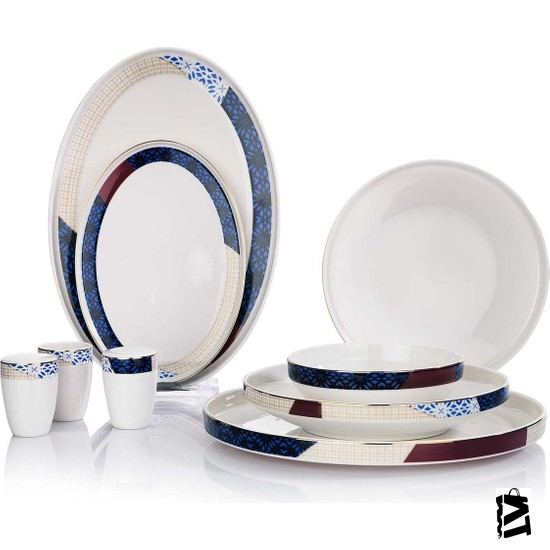 Schafer Adel Motif Yemek Takımı 56 Parça PLATIN02