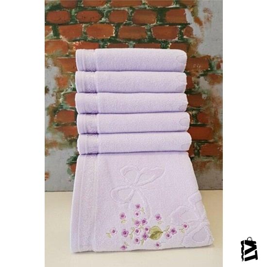 Özdilek Jasmin Nakışlı Havlu 50*90 Lila ( 1ADET)
