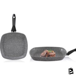 Schafer Cory Y.y.kare Grill Tava - 28CM -Gri
