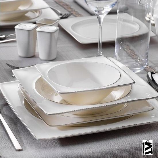 Schafer Glamor Pure 60 Parça 12 Kişilik Yemek TAKIMI-PLT01