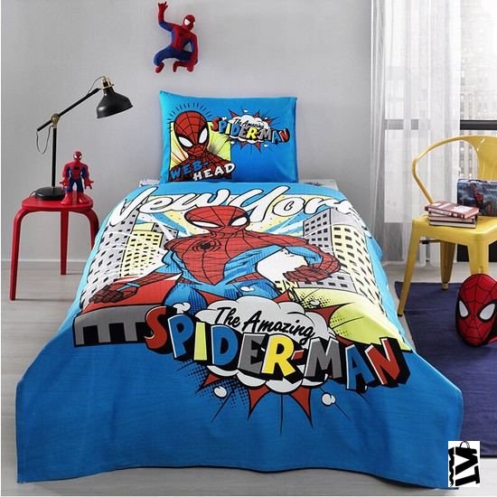 Lisanslı Pike Takımı Spiderman New York çarşafı Lastikli St20914 - Elden Taksitle Sözleşmeli Senetli Alışveriş