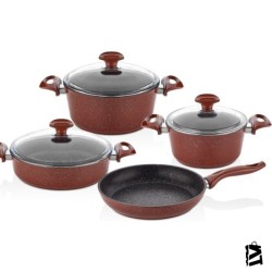 Falez Çınar 7 Parça Granit Set