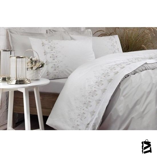 özdilek Nakışlı Boutique Daisy çift Kişilik Nevresim Takımı - Elden Taksitle Sözleşmeli Senetli Alışveriş
