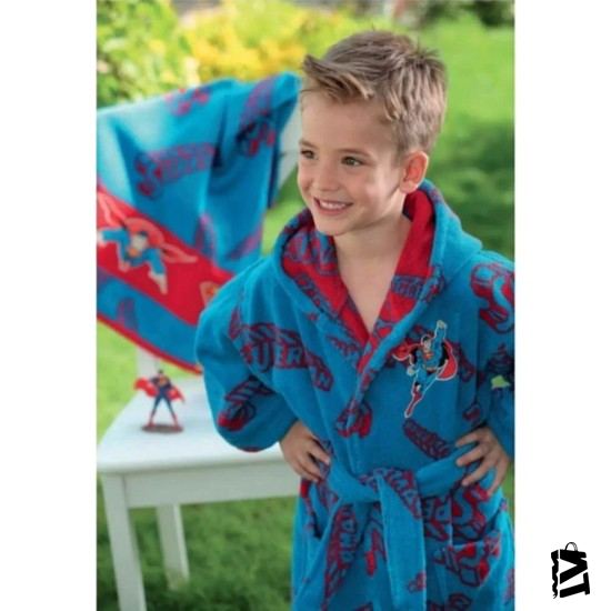 özdilek Superman Blue Lisanslı Havlu Bornoz Set Mavi 9/10 Yaş - Elden Taksitle Sözleşmeli Senetli Alışveriş