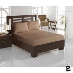 Bella Home Özdilek Çarşaf Ranforce Yastık Kılıflı 100X200 cm Tek Kişilik Kahverengi