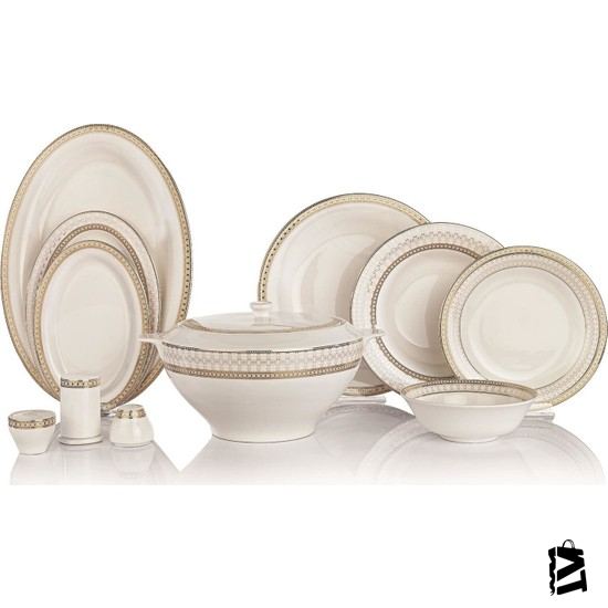 Schafer Dora Yemek Takımı 60 Parça Gold - Elden Taksitle Sözleşmeli Senetli Alışveriş