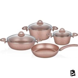 Neva Rose Chocolate Mercek 7 Parça Granit Set